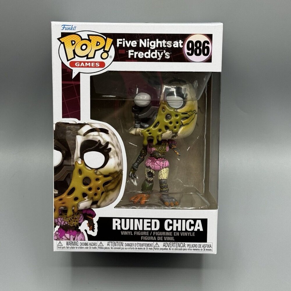 Funko Pop Five Nights At  Freddy's FNAF Security Breach Ruined Chica #986 NEW